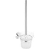 Comzantor Scopino Bagno Wc, Spazzolone Bagno Wc, Scopettino Scovolino Spazzolino Water, Spazzola Toilet, Portascopino Bianco Montaggio Parete, Wall Mounted Toilet Brush Supporto