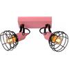 Licht-Erlebnisse Faretto da soffitto per cameretta orientabile lampada per bambini rosa per bambine in metallo L: 24,5 cm E27 filo metallico lampada decorativa per cameretta faretto da soffitto flessibile