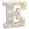 JANDEI - Lettere LED, Numeri Luminosi, Figura a Cuore, 22cm, con Luce Calda per Decorazione e Atmosfera, Luci Notturne Scrivania, Compleanni, Matrimoni, Vetrine. Funzionano con batterie AA (E)