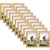 Kollyseek - Set di 20 cornici portafoto, 10 x 15 cm, in MDF, legno, con vetro acrilico, portritto, per soggiorno, da appoggiare e appendere - Supporto da parete o da tavolo