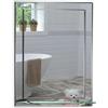 Neue Design Mood® Specchio da Parete Rettangolare con Mensola in Vetro, Senza Cornice, Specchiera con Vetro a Doppio Strato, per Bagno, Ingresso, Corridoio, (50cm x 40cm)