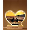 Panorama Lampada Personalizzata Cuore con Foto - 22x15 cm - Quadro Foto LED Comodino - Luce Notturna da Presa Tavolo USB - Decorazioni Casa - Regali San Valentino per lui, Donna, Compleanno.