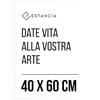 Estancia Cornice Portafoto in Legno Bianco 40x60 cm con Vetro Plexi Infrangibile | Moderna per Foto Bianca 60x40 cm