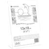 Puntofotoidee Cornice in Plexiglass da Tavolo - Porta Menu Trasparente - Portafoto da Tavolo - Espositore Pubblicitario - Espositore per Brochure, Depliant, Volantini (Trasparente, 13X18 cm Verticale)
