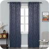 GIRASOLE HOME Coppia Tende Capri Oscuranti Termiche Morbide Motivo Intreccio Argentato 2 Pannelli con Tasca (Grigio, 70x240cm)