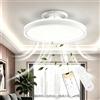 Yeelight Ventilatore da Soffitto con Luce 74W, Plafoniera LED Dimmerabile e Ventilatore, 6 Velocità, Telecomando e Timer, Estate e Inverno, Lampadario Ventilatore per Soggiorno Camera da Letto