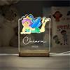 StickerLab Lampada Notturna Bambini Personalizzata, Made in Italy - Luce Notturna Bambini Regolabile a 3 Intensità - Regalo Battesimo Bimbo e Bimba Personalizzabile - Idea Regalo Neonato (Trilli)