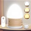 Wholede Lampada Terapia della Luce 13000 Lux senza UV & sfarfallio, 3 temperature di colore dimmerabili con timer & telecomando, lampada da scrivania per umore, energia & concentrazione, casa & ufficio