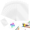 EXIN DEHCEN 12 Fogli di Stencil in Mylar A4 30,5 x 21,7 cm, traslucidi Fogli di Mylar | Stencil Sheets PET Foglio di plastica per taglio serigrafia, verniciatura, stencil fai da te (bianco latte)