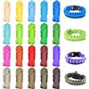 FICOFISE 20 pezzi Colorate Paracord Set, 3 Metri Paracord 4mm con 7 Fili in Nylon | Multifunktion Corda Nylon per Camping, Tenda, Fai-da-te Bracciale e Escursioni