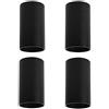Klighten 4 Pcs Faretto a Soffitto Rotonda Nero, Attacco GU10, Plafoniera in Alluminio Montaggio superficiale Lampada da soffitto per cucina, soggiorno, corridoio, 56 x 100mm, lampadina non inclusa
