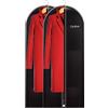Maishijie in tessuto Oxford traspirante per vestiti, borse per vestiti e vestiti, completo con cerniera lunga, per viaggiare facile da trasportare (Nero（150cm-2pack）)
