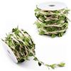 GZGXKJ YHYX 2 Rotoli Corda di Canapa Foglia Artificiale Foglie Artificiali Ghirlanda in Tessuto Appesa Foglie di Edera Decorazione per Confezioni Regalo/Festa/Decro e Artigianato(Lunghezza Totale 20 Metri)
