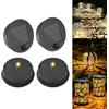 OCCOUMR Taekooki 4 Pezzi di Ricambio per Luci Solari, Luci Solari a LED, Luce Bianca Calda, Coperchio Solare per Occhiali, per Lanterna Solare, Luci da Giardino e Fai da Te (7 cm).