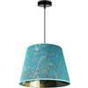 Light Home LH Light-Home Verona Lampadario a Sospensione - Lampadario Industriale per Soggiorno Camera da Letto e Cucina - Lampade a Sospensione in Metallo e con Paralume Moderno - E27 - Blu - 26x35 cm
