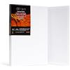 Elan Tela per Dipingere 20x30 cm, Set di 8 Cartone Telato 280 GSM