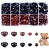 PH PandaHall 300pz Nasi di Sicurezza per Amigurumi 5 Dimensioni Triangolo Naso Piatto di Plastica per Orsetto di Peluche Cane Amigurumi Fantoccio Uncinetto e Animali di Peluche Fai da Te