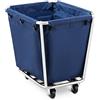 Royal Catering Carrello Portabiancheria RCWW 4 (300 litri, acciaio inox, plastica PVC)