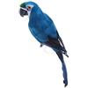 Inzopo Pappagallo grande 45 cm, in piuma artificiale, decorazione da giardino, 3 colori, blu, 45 cm