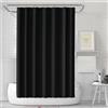 COSORO Tenda da doccia spessa 180 x 180 cm (nero)