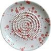 Generic Grattugia in ceramica naturale, tritacarne decorativo per zenzero, aglio, cipolla, formaggio, piatto a mano per aglio