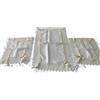 Corredocasa - Set Tris Centrini Ricamato - Striscia Runner + Set centrini sopra Mobile tovaglietta in Pizzo Macrame Ricamato -2 Centrini 40x30 cm + 1 Striscia 40x70 cm - (Set Tris Rettangolare, Panna)