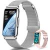 Moikmlih Smartwatch Uomo Donna, 1,47 HD 126+ Sportive Orologio Smartwatch con Notifiche Bluetooth, Pedometro, Monitoraggio del Sonno, Cardiometro SpO2, Fitness Tracker Impermeabile IP68 per Android/iOS