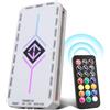 RUIZHI Hub ventola PWM ARGB con hub controller RUIZHI 2 in 1 con 9 prese per ventole PWM a 4 pin e porte da 5 V a 3 pin, base magnetica e alimentazione SATA, 18 connessioni per illuminazione RGB
