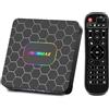 Dulmssxy Android tv box,R69MAX Android 14.0 Smart tv box with 4GB RAM 64GB ROM RK3528 Quad Core ARM Cortex A53 Mali-450 GPU Support 8K 3D 1080P 2.4/5.0GHz WIFI BT5.0 10/100M Ethernet DLNA HDMI2.0 USB3.0 H.265