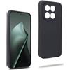 REY Cover in Gel TPU Nera per XIAOMI 15T, Ultra Sottile 0,33 mm, Morbido Flessibile, Custodia Silicone