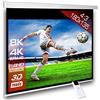 Alphavision SlenderLine Schermo motorizzato 180 x 135 cm (alloggiamento 209 cm) | 1,2 Gain | formato 4:3 | 3D | FULL-HD 4K 8K Ultra-HD | home cinema & presentazioni | telecomando incluso |LCD DLP & LED