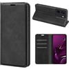 Fertuo Cover a Libro con Porta Carte per Xiaomi Poco M7 Pro 5G, Nero | Antiurto Portafoglio in Pelle, Custodia con Chiusura Magnetica, Supporto, Case Interno Silicone, Sottile Leggero, Antiscivolo