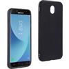 REY Cover in Gel TPU Nera per Samsung Galaxy J7 2017, Ultra Sottile 0,33 mm, Morbido Flessibile, Custodia Silicone