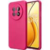 KEJI Cover Custodia in TPU Morbido Trasparente in Silicone Flessibile Compatibile PER Realme 12 5G /Realme 12x 5G (fucsia, Realme 12 5G / Realme 12X 5G)
