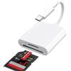 Luonanava Lettore di Schede SD USB C, Adattatore da USBC a SD/Micro SD, Lettore di Schede di Memoria, Adattatore di Schede SD USB C Compatibile con iPhone 15/16/17, iPad Pro/Air, MacBook, laptop, Tablet