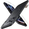 JUESHITUO Cover Ultra Sottile per iPhone 17 Pro Max Compatibile con Magsafe [Protezione Lente e Pulsante della Fotocamera][Antipolvere, Ultraleggera, Custodia Protettiva] - Nero