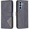 Bnvdfre Custodia per Samsung Galaxy S25+ / S24+ / S25 Plus /S24 Plus 5G [Premium PU Leder] [Scomparto per carte di credito] [Chiusura magnetica] Custodia a portafoglio RFID Custodia in pelle - Nero