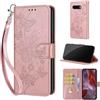 SIENIANLINE Cover per Google Pixel 9A PU Pelle Custodia Flip Oro Rosa