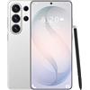 ULUCAN Smartphone S26 Ultra 5G versione globale, 16 GB di RAM, 1 TB di ROM, Snapdragon 8 gen3 (12 core), telefono cellulare con schermo intero HD originale da 7,3 pollici con stilo esterno,White-1TB