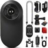 Frelisty Mini Body Cam con Speicherkarte, 26g POV Camera per Casco Moto | Leggero Action Cam,1 Schermo,FHD Videocamera,Bodycam Piccola da Indossare,Telecamera Indossabile per Sport,Vlogging,Trekking