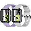 MIJOBS 2 Cinturini Compatibili con Redmi Watch 6/5/4, Miband 10 Pro/9Pro/8 Pro | Cinturino in Silicone, Bracciali di Ricambio, Sportivo Bracciale (Non per Redmi Watch 5 Lite/Active)