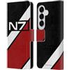 Head Case Designs Licenza Ufficiale EA Bioware Mass Effect N7 Logo Strisce Grafiche Custodia Portafoglio in Pelle Compatibile con Samsung Galaxy S26