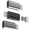 HOYULLI Adattatore Ricarica USB C Femmina A Lightning Maschio(3pack) type-c Cavo Jack Da Per IPhone iPad Caricabatterie Alimentatore Adapter Tipo C Convertitore Auto Accessori Per Apple MFI Certified tp-to-L