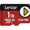 Lexar Scheda microSD Express Play Pro, UHS-I, C10, U3, V30, Full HD, video 4K, fino a 900/600 MB/s, compatibile con Nintendo Switch 2, ASUS ROG Ally, Steam Deck, dispositivi di gioco