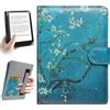HoYiXi Universale Custodia per 6.8 pollice,7 pollice eReader Compatibilità Kindle Paperwhite/Kobo Clara HD/Kobo Clara 2E/PocketBook/Tolino/Sony 6"-6.8" E-Book Reader Cover Case,fiore