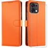 JUNETOP Cover per OPPO A6 Pro (5G/4G) con Vetro Temperato, Arancione