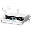 NICGIGA Switch PoE impermeabile a 4 porte gigabit con 4 porte PoE+ @78W + 1000Mbps Uplink Port, NICGIGA Outdoor 5 porte IEEE802.3af/at power over Ethernet switch non gestito con funzione VLAN, plug & play