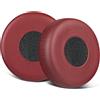 SOULWIT Cuscinetti Auricolari Di Ricambio Per Jabra Evolve 65/40/30/20, Per Evolve 65UC 65MS/40UC 40MS/ 30US 30MS 30II/20SE 20UC 20MS Cuffia, Cuscinetti Con Morbida Pelle Proteica-Borgogna