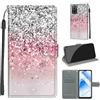 SIENIANLINE Cover per Oppo A56 / A55 5G custodia portafoglio Gradiente argento | Chiusura magnetica, Scomparti carte, Funzione supporto, Pelle PU flip cover per Oppo A16 4G