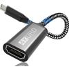 TEFLOTY Adattatore HDMI USB C,4K Adattatore USB C HDMI (Thunderbolt 3 Compatibile) HD Uscita Audio Video per iPhone 16/15 Pro/Max, MacBook Pro/Air,Surface Pro,Pixelbook,iPad Pro,Huawei,Samsung Galaxy S/NOTE